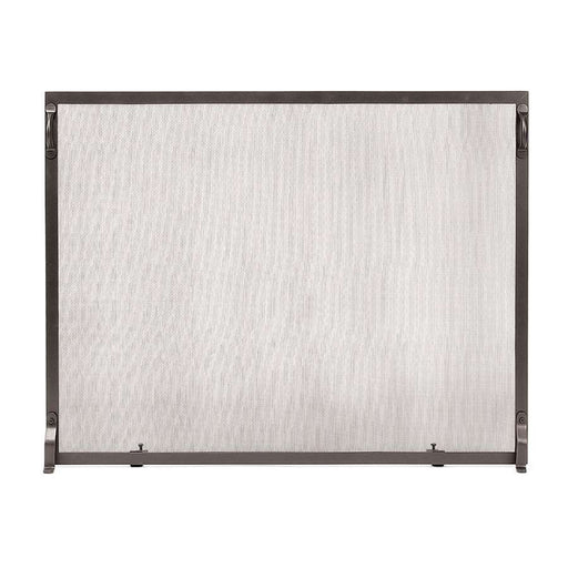 Minuteman International Colonial 38 x 30 in Fireplace Screen | Graphite Wrought Iron Flat Screen | Indoor & Outdoor Hearth Safety | Model SS-3830