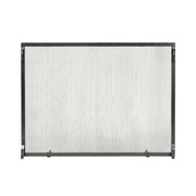 Minuteman International Colonial 44x33in Fireplace Screen | Graphite Wrought Iron Flat Screen | Living Room & Indoor-Outdoor Hearth | Model SS-4433