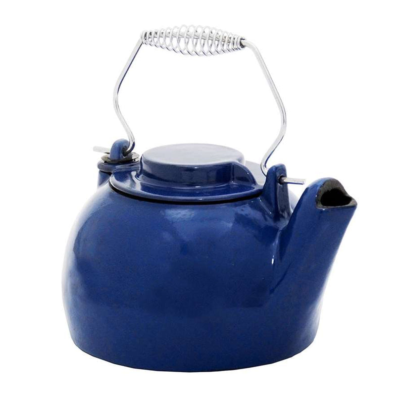Minuteman International 2.5 Quart Cast Iron Humidifying Kettle | Blue Porcelain Enamel Finish | Living Room & Bedroom Humidifier | Model T-16-BL