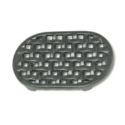 Minuteman International Cast Iron Oval Trivet | Matte Black Enamel Lattice Design | Kitchen Stove & Countertop Heat Protector | Model TWI-04
