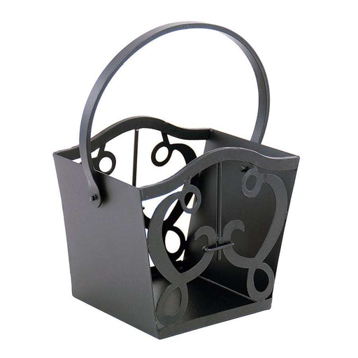 Minuteman International Cypher Fatwood Caddy | Colonial Wrought Iron Graphite Finish | Fireplace & Hearth Fire Starter | Model VFWC21-01