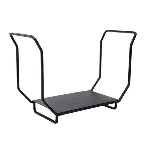Minuteman International WDH-24 24in Wrought Iron Log Rack | Industrial Black Powder Coat | Indoor & Outdoor Firewood Storage | Model WDH-24
