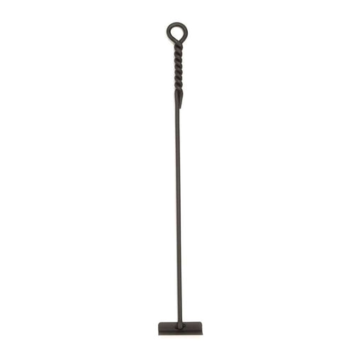 Minuteman International WR-02H 28in Standard Ash Hoe | Black Wrought Iron Fireplace Tool | Hearth & Wood Stove Ash Removal | Model WR-02H