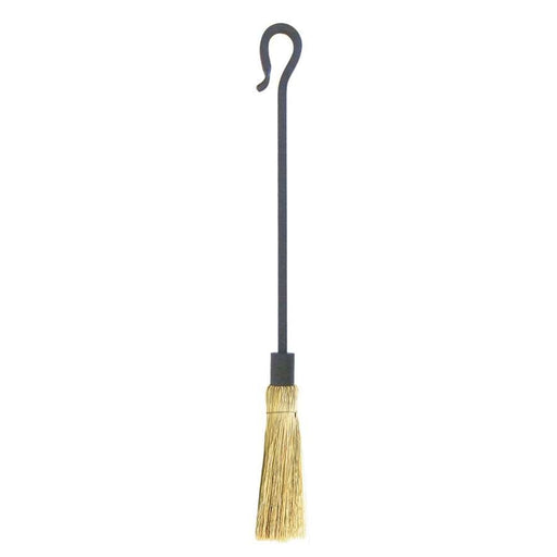 Minuteman International Shepherd's Hook Brush 28in | Wrought Iron Graphite Coated | Fireplace & Hearth Cleaning Tool | 28 in H | Model WR-21B