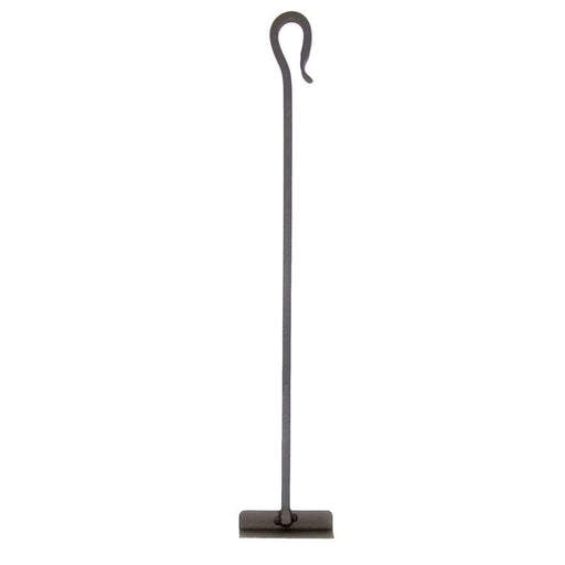Minuteman International Shepherd's Hook Hoe 28in | Wrought Iron Graphite Powder Coated | Fireplace & Hearth Tool | 4 x 1.5 x 28 in | Model WR-21H