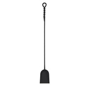Minuteman International WRL-02S 36in Extra Long Rope Design Shovel | Black Powder Coated Wrought Iron | Fireplace & Hearth Tool | Model WRL-02S