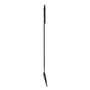 Minuteman International WRL-02S 36in Extra Long Rope Design Shovel | Black Powder Coated Wrought Iron | Fireplace & Hearth Tool | Model WRL-02S