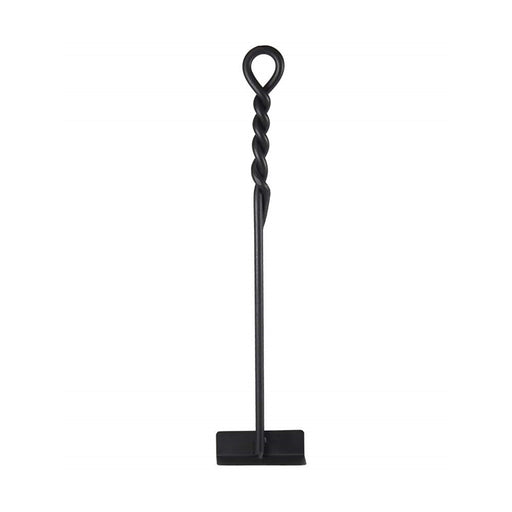 Minuteman International WRM-02H 18in Mini Fireplace Hoe | Wrought Iron Black Powder Coated | Fireplace & Hearth Tool | 18 x 4 x 1.5 in | Model WRM-02H