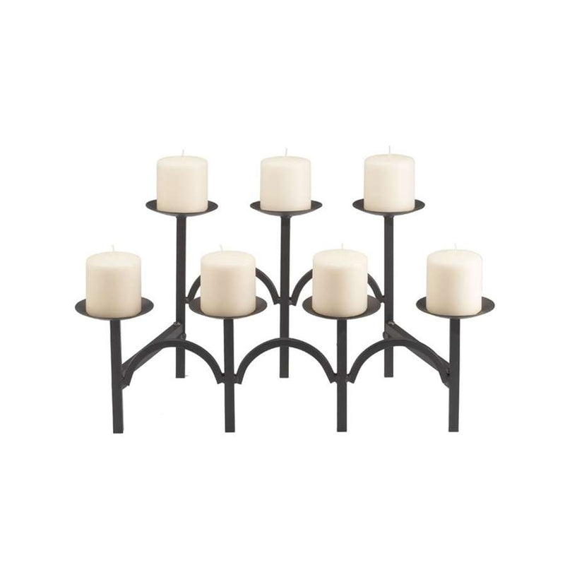 Minuteman International X304135 Black Iron Candelabra | Traditional Hearth & Table Accent | Living Room & Dining Room | Model X304135
