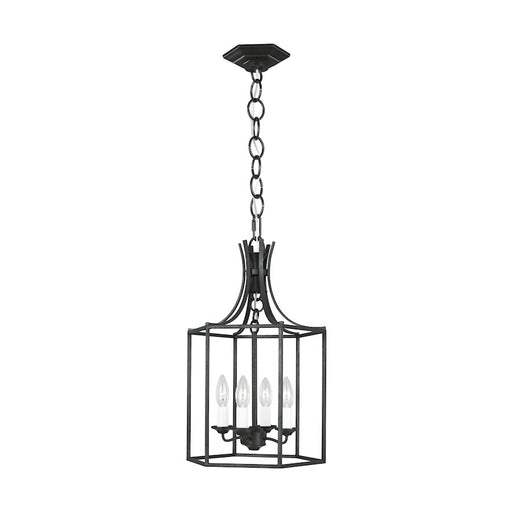 Visual Comfort Studio Bantry House 4-Lt Small Lantern, Smith Steel - AC1004SMS