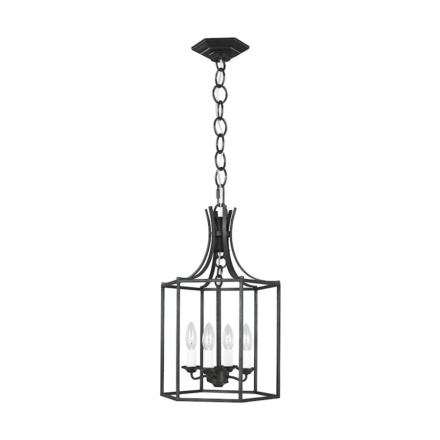 Visual Comfort Studio Bantry House 4-Lt Small Lantern, Smith Steel - AC1004SMS