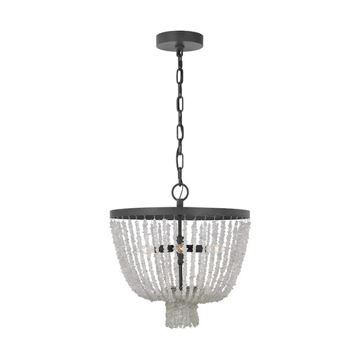 Visual Comfort Studio Leon 5-Lt SM Chandelier, Dark Zinc - AC1055DWZ