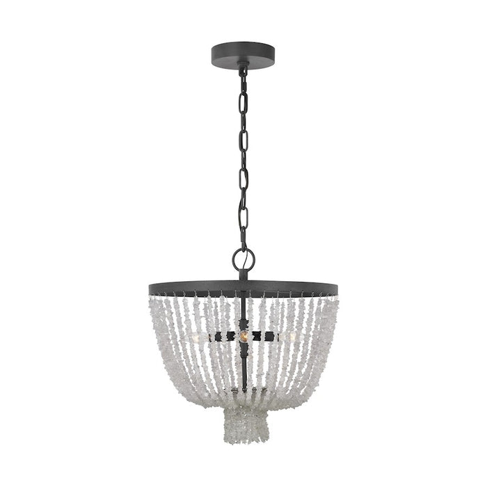 Visual Comfort Studio Leon 5-Lt SM Chandelier, Dark Zinc - AC1055DWZ