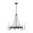 Visual Comfort Studio Leon 6-Lt Med Chandelier, Dark Weathered Zinc