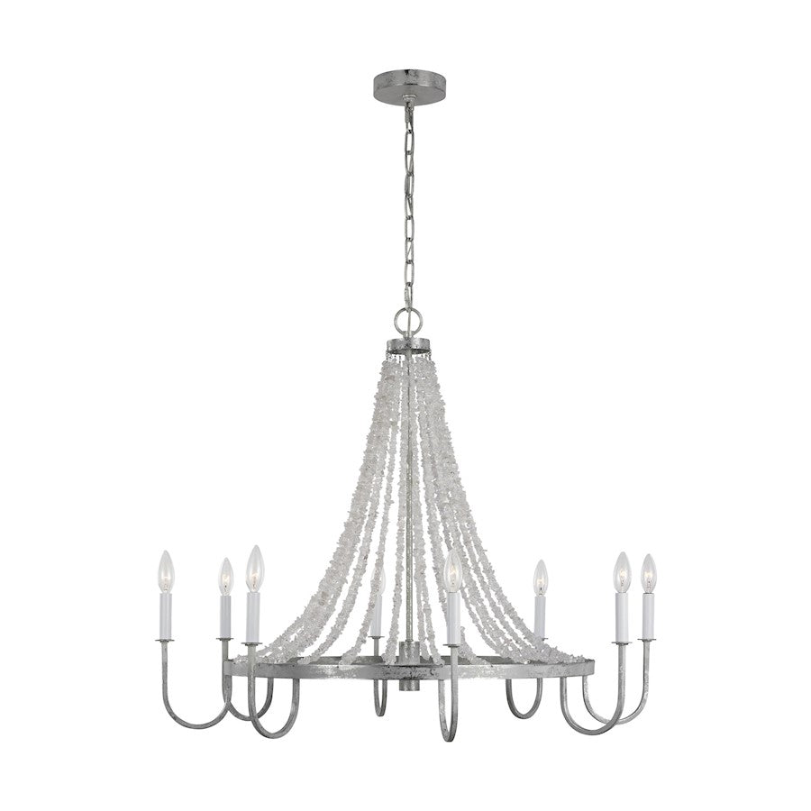 Visual Comfort Studio Leon 8 Light Large Chandelier, Salt Mist - AC1078SMT