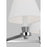 Visual Comfort Studio Paisley 4-Lt Med Chandelier, Nickel/White Linen