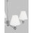 Visual Comfort Studio Paisley 4-Lt Med Chandelier, Nickel/White Linen