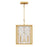 Visual Comfort Studio Erro 4-Lt Small Lantern, Brass/Clear/Diamond - AC1134BBS