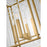 Visual Comfort Studio Erro 4 Light Med Lantern, Brass/Clear/Diamond