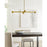 Visual Comfort Studio Moritz 4 Light Linear Chandelier, Brass/Clear