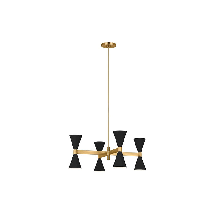 Visual Comfort Studio Albertine 8-Lt XL Chandelier, Black