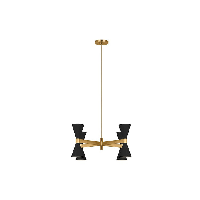 Visual Comfort Studio Albertine 8-Lt XL Chandelier, Black