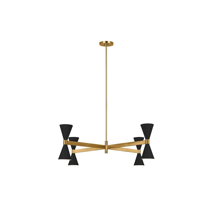 Visual Comfort Studio Albertine 8 Light Large Chandelier, Midnight