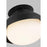 Visual Comfort Studio Lucerne 1 Light Flush, Midnight/Milk White