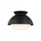 Visual Comfort Studio Lucerne 1 Light Flush, Midnight/Milk White