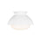 Visual Comfort Studio Lucerne 1 Light Flush, White/Milk White - AEF1001MWT