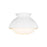 Visual Comfort Studio Lucerne 1 Light Flush, White/Milk White