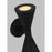 Visual Comfort Studio 1002 Albertine 2-Lt Out Sconce, BK/WH/Clear