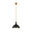 Visual Comfort Studio 1021 Lucerne 1-Lt Pendant, BK/BS/Milk