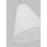 Visual Comfort Studio Remy 1 Light Large Pendant, Brass/White Linen