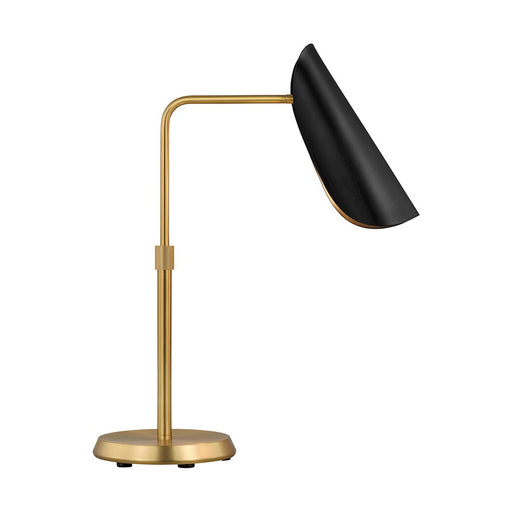 Visual Comfort Studio Tresa 1-Lt Task Table Lamp, Black/Brass - AET1011BBSMBK1