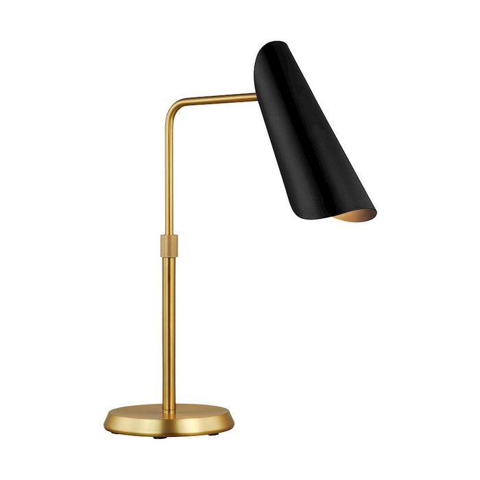 Visual Comfort Studio Tresa 1-Lt Task Table Lamp, Black/Brass