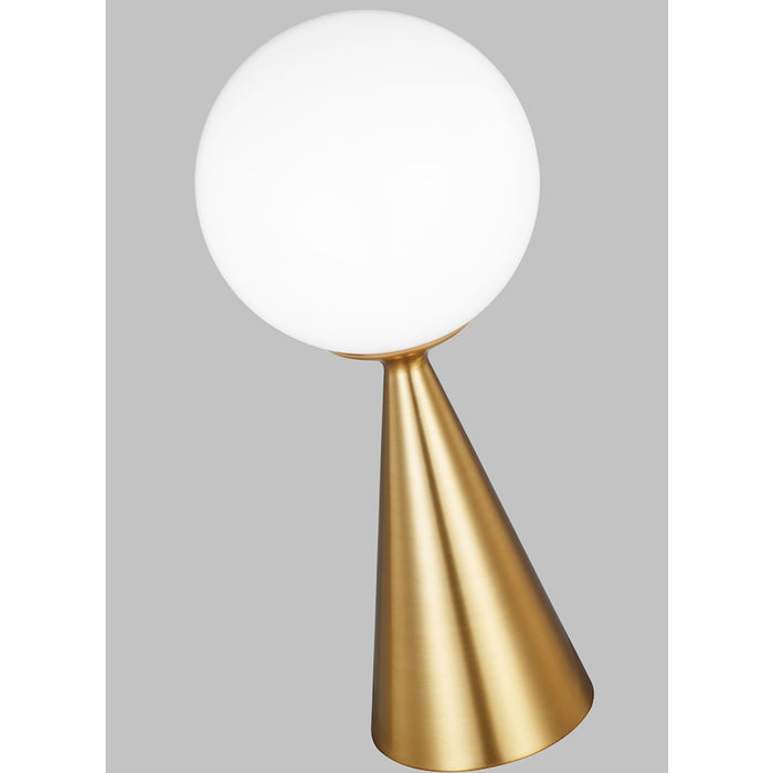 Visual Comfort Studio Galassia 1-Lt Table Lamp, Brass/Milk White