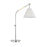 Visual Comfort Studio Remy 1-Lt Large Task Table Lamp, NK/WH Linen