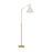 Visual Comfort Studio Remy 1 Light Medium Floor Lamp, Brass/White