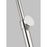 Visual Comfort Studio Remy 1 Light Medium Floor Lamp, Nickel/White