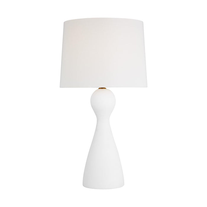 Visual Comfort Studio Constance 1-Lt Table Lamp, Textured WH/WH - AET1091TXW1