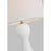 Visual Comfort Studio Constance 1-Lt Table Lamp, Textured WH/WH