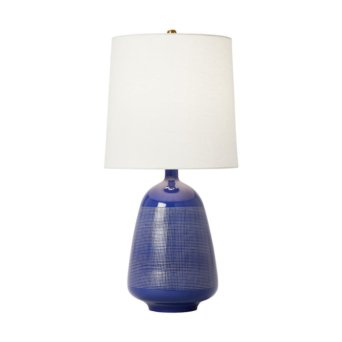 Visual Comfort Studio Ornella 1-Lt Med Table Lamp, Blue Celadon/WH - AET1131BCL1