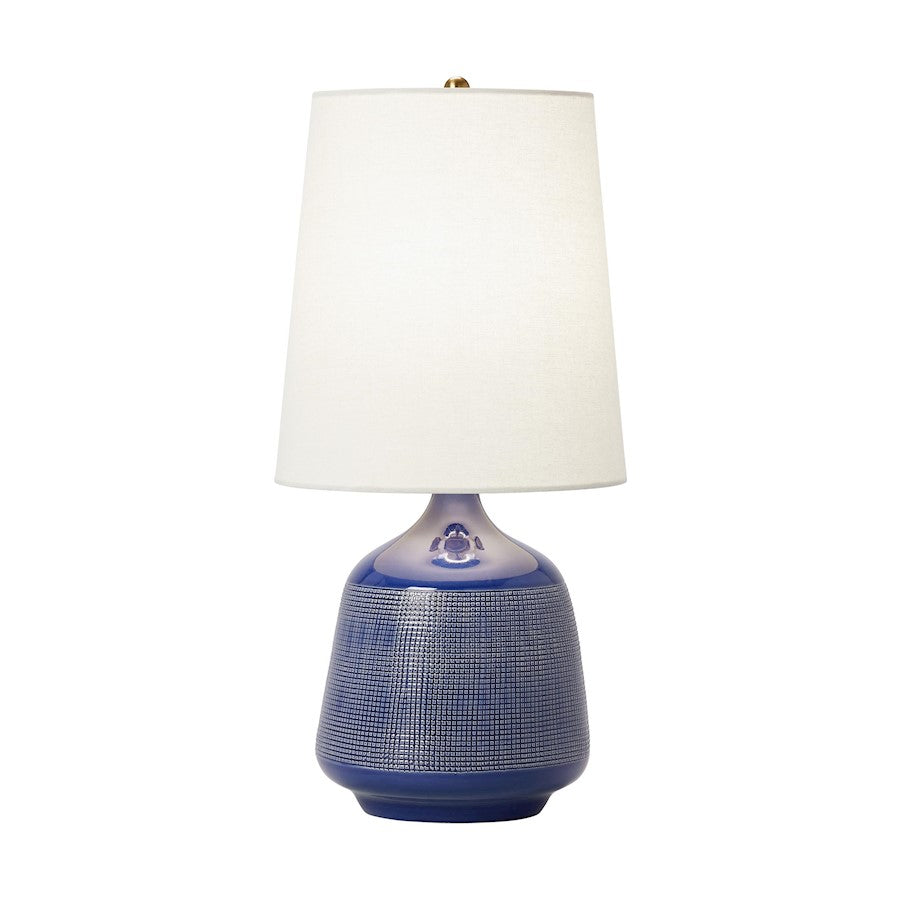 Visual Comfort Studio Ornella 1-Lt SM Table Lamp, Blue Celadon/WH - AET1141BCL1