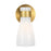 Visual Comfort Studio Moritz 1-Lt Sconce, Burnished/Milk - AEV1001BBSMG