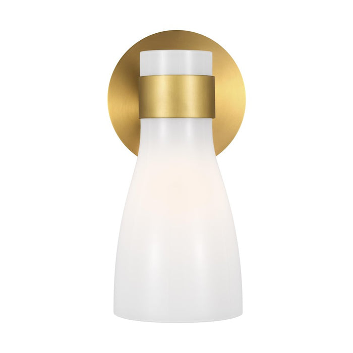 Visual Comfort Studio Moritz 1-Lt Sconce, Burnished/Milk - AEV1001BBSMG