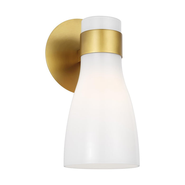 Visual Comfort Studio Moritz 1-Lt Sconce, Burnished/Milk