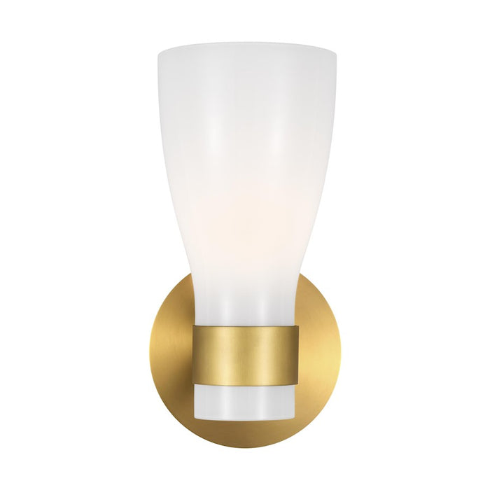 Visual Comfort Studio Moritz 1-Lt Sconce, Burnished/Milk