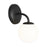 Visual Comfort Studio Galassia 1 Light Vanity, Midnight Black/Clear