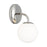 Visual Comfort Studio Galassia 1-Lt Vanity, Pol Nickel/Milk White